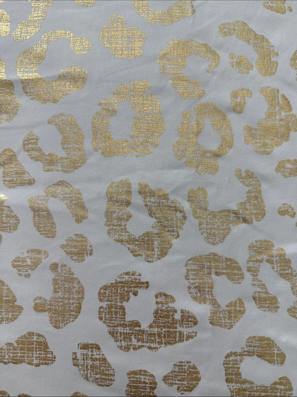 Gold Leopard Print California King comforter with two pillow shams  and pillow